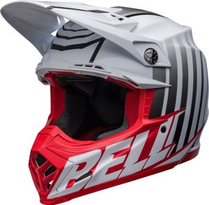 קסדת בל אדום / לבן  - BELL MOTO FLEX9S SPRINT 