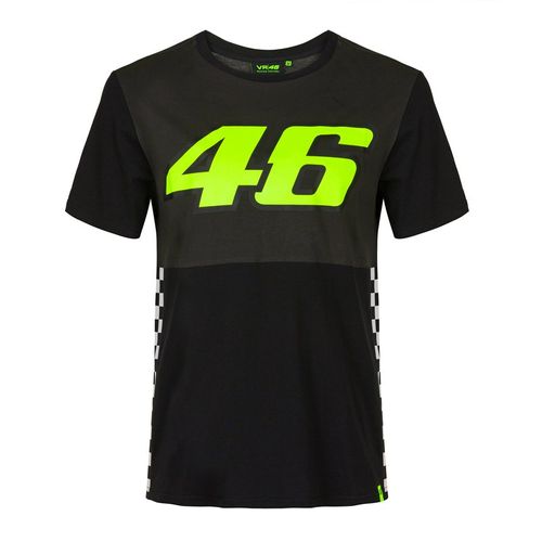 חולצה קצרה ולנטינו רוסי ימאהה שחור / אפור - VR46 THE DOCTOR RACE T-SHIRT