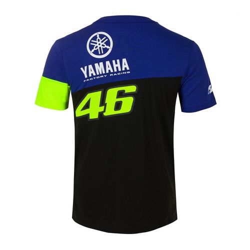 חולצה קצרה ולנטינו רוסי ימאהה צהוב / כחול - VR46 YAMAHA VR46 T-SHIRT