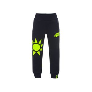 מכנסי ילדים ולנטינו רוסי שחור / צהוב VR46 KID SUN AND MOON PANTS