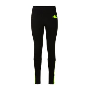 טייץ נשים ולנטינו רוסי שחור / צהוב VR46 THE DOCTOR LEGGINS PANTS