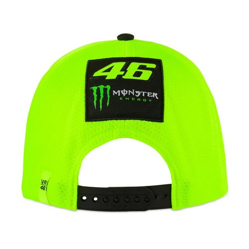 כובע ולנטינו רוסי שחור / צהוב VR46 DUAL 46 MONSTER ENERGY CAP 112