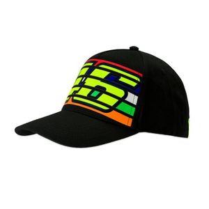 כובע ולנטינו רוסי שחור VR46 STRIPES CAP