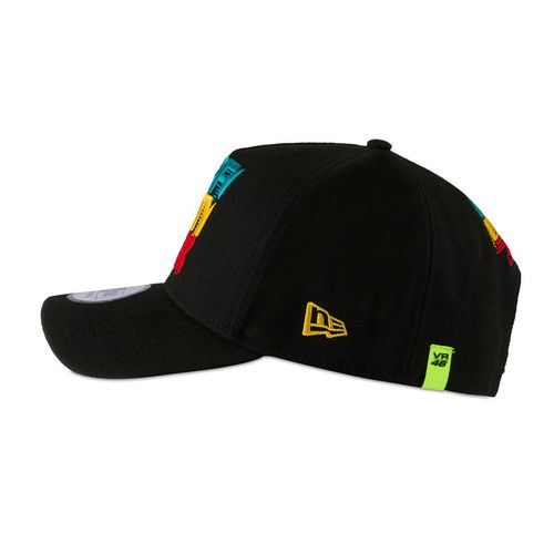 כובע ולנטינו רוסי שחור / צבעוני VR46 NEW ERAVRFORTYSIX CAP