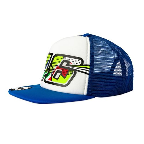 כובע ילדים ולנטינו רוסי כחול / לבן VR46 KID 46 POP ART CAP