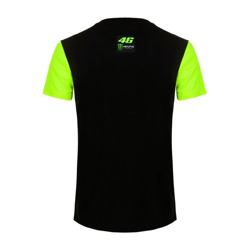 חולצה קצרה ולנטינו רוסי שחור / צהוב VR46 MONSTER MONZA T-SHIRT 
