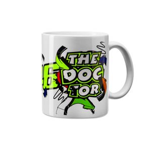 כוס קפה מאג ולנטינו רוסי צהוב - VR46 STREET ART MUG