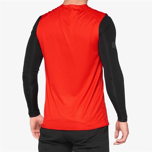 גופיית רכיבה 100% אדום - 100% R-CORE JERSEY