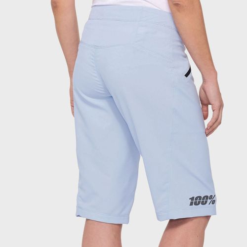 מכנס רכיבה קצר לנשים 100% כחול - RIDECAMP SHORTS