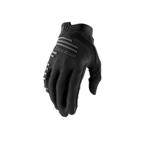 כפפות רכיבה 100% שחור - R-CORE GLOVES