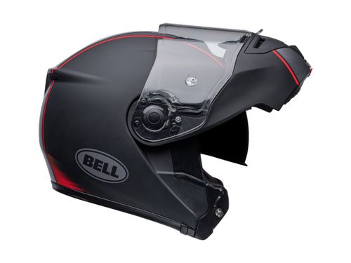קסדה נפתחת בל שחור / אדום / כסוף -   BELL SRT MODULAR HARTLUCK 