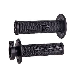 גריפים עם נעילה וידית מצערת שחור - ODI EMIG PRO V2 LOCK-ON GRIPS