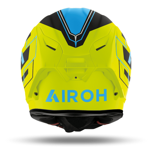 קסדת אירו מלאה כחול / צהוב - AIROH GP550 S CHALLENGE