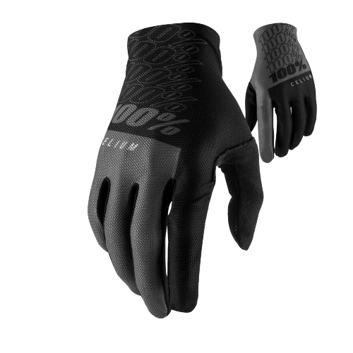 כפפות רכיבה 100% שחור / אפור - CELIUM GLOVE