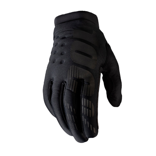 כפפות רכיבה 100% שחור  - BRISKER GLOVE