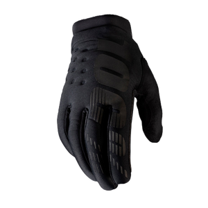 כפפות רכיבה 100% שחור  - BRISKER GLOVE