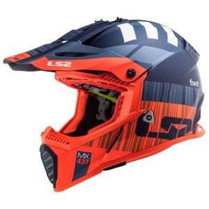 קסדת אל אס 2 כתום / כחול -  LS2 FAST EVO MX437 XCODE