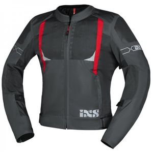 מעיל קיץ ספורטיבי אפור / אדום  - IXS SPORTS JACKET TRIGONIS