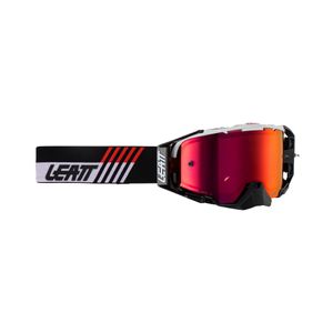 משקפי אבק ליט שחור / אדום / לבן -  LEATT VELOCITY IRIZ 6.5 