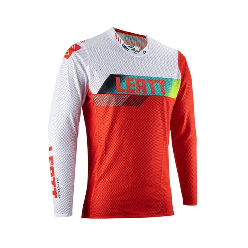חליפת ליט 5.5 אדום / לבן  - LEATT MOTO 5.5 RED V23 