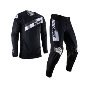 חליפת ליט 4.5 שחור לבן -  LEATT MOTO 4.5 LITE BLACK V23