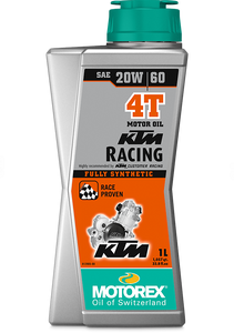 שמן מנוע מוטורקס 4 פעימות 20W60 נפח 1 ליטר - MOTOREX KTM RACING 4T 1L