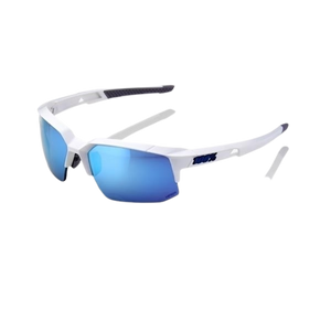 משקפי שמש לרכיבת אופניים 100% לבן - SPEEDCOUPE 203