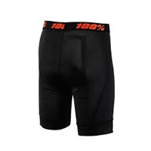 טייץ רכיבה קצר לנשים שחור - 100% CRUX LINER
