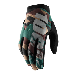 כפפות רכיבה 100% שחור - BRISKER GLOVE CAMO