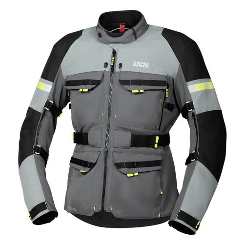 מעיל אדונצ'ר רב עונתי אפור / צהוב - IXS ADVNETURE GTX JACKET