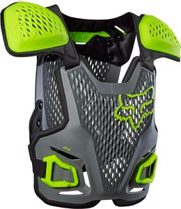 מגן חזה ילדים פוקס אפור / צהוב - FOX YOUTH R3 GUARD