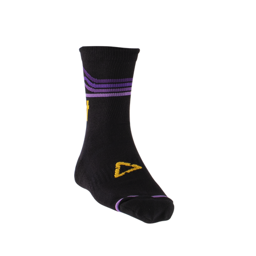 גרבי רכיבה קצרים ליט שחור / סגול - LEATT MTB SOCKS 