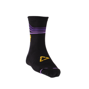 גרבי רכיבה קצרים ליט שחור / סגול - LEATT MTB SOCKS 