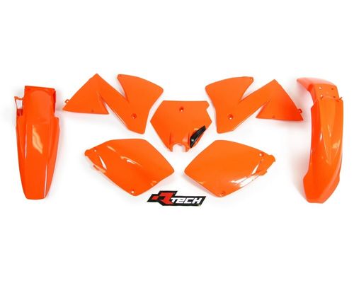 קיט פלסטיקה לאופנועי קטמ ריסטק כתום - RACETECH KTM SX65 16-23 