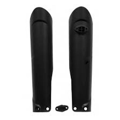 זוג מגני בולמים לאופנועי קטמ שחור - RACETECH FORK GUARDS