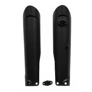 זוג מגני בולמים לאופנועי קטמ שחור - RACETECH FORK GUARDS