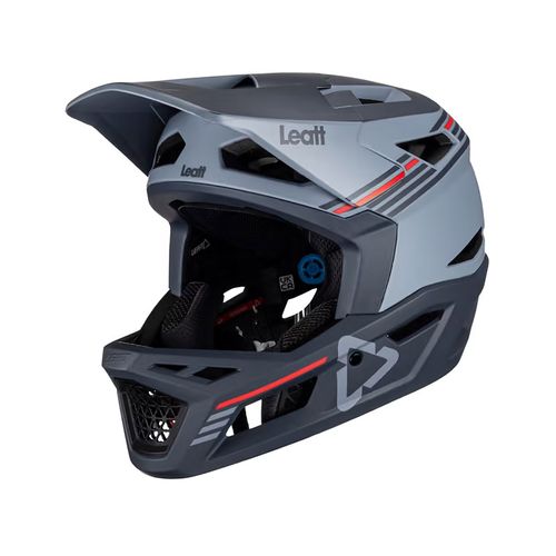 קסדת אינדורו מלאה לאופניים ליט כסוף  -  LEATT MTB 4.0 TITANIUM V23