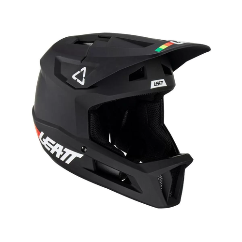 קסדת דאון היל מלאה ליט שחור  - LEATT MTB 1.0 GRAVITY V23