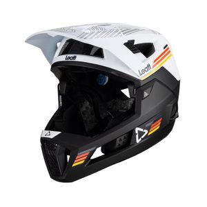 קסדת אנדורו מתפרקת לאופניים ליט שחור / לבן - LEATT MTB 4.0 ENDURO V23