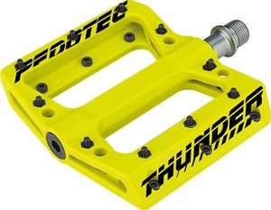 זוג פדלים פדוטק צהוב - PEDOTEC THUNFER BMX PEDALS