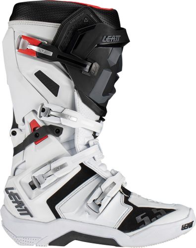 מגף רכיבה ליט לבן -  LEATT BOOTS GPX FLEXLOCK 5.5 WHITE