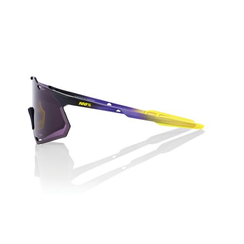 משקפי שמש לרכיבת אופניים סגול / צהוב  - 100% HYPERCRAFT XS