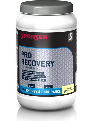 אבקה להכנת משקה התאוששות ספונסר בטעם וניל - SPONSER PRO RECOVERY VANILLA
