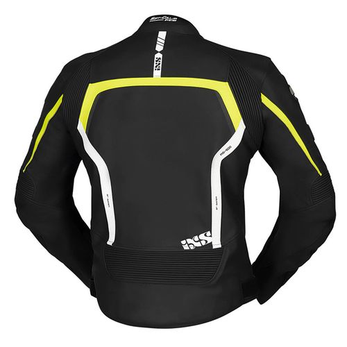 מעיל עור אי איקס אס שחור / צהוב - IXS RS-600 LD