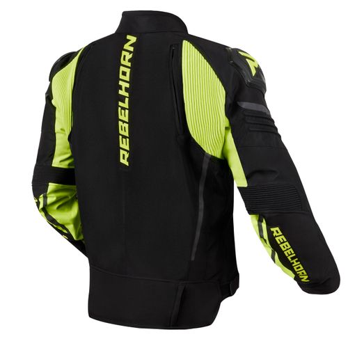 מעיל חורף רבל הורן שחור / צהוב - REBELHORN VANDAL TEXTILE JACKET