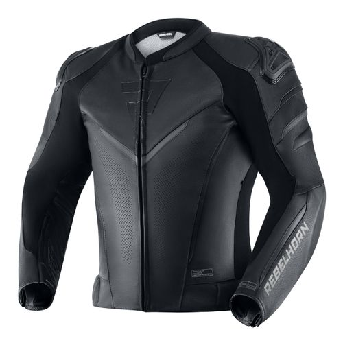 מעיל עור רבל הורן שחור - REBELHORN FIGHTER LEATHER JACKET