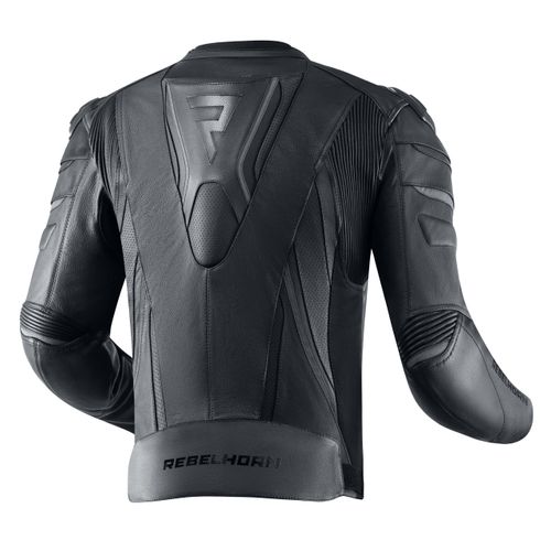 מעיל עור רבל הורן שחור - REBELHORN FIGHTER LEATHER JACKET