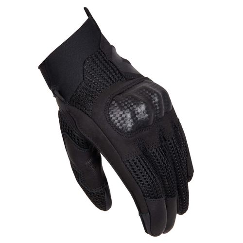 כפפות קיץ מעור / בד שחור - REBELHORN GAP 3 GLOVES
