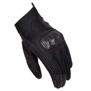 כפפות קיץ מעור / בד שחור - REBELHORN GAP 3 GLOVES