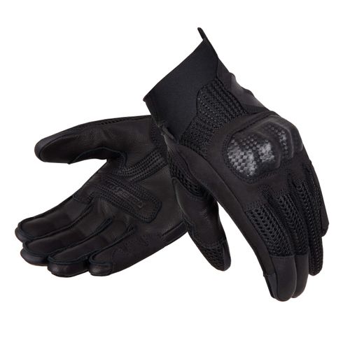 כפפות קיץ מעור / בד שחור - REBELHORN GAP 3 GLOVES